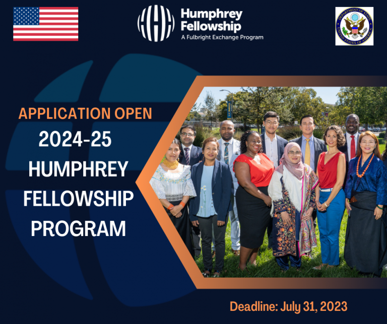 20242025 Hubert H. Humphrey Fellowship Program